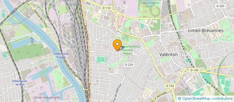 localisation de l'entreprise SCI KAING GESTION  VILLENEUVE-SAINT-GEORGES