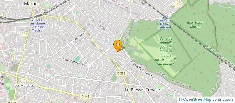 localisation de l'entreprise SCI KAIRA  LE PLESSIS-TREVISE