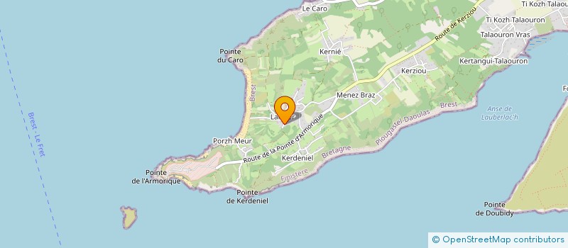 localisation de l'entreprise SCI KAIROS  PLOUGASTEL-DAOULAS