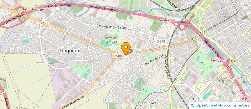 localisation de l'entreprise SCI KAIROS  TINQUEUX