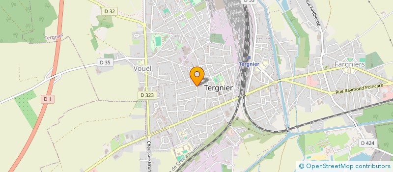 localisation de l'entreprise SCI KAIROS à TERGNIER
