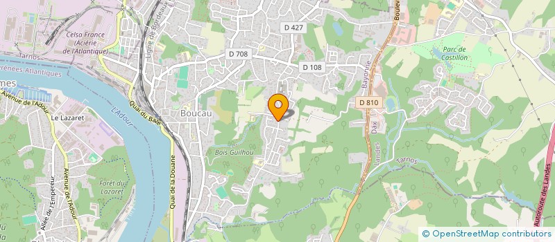 localisation de l'entreprise SCI KAIROS MB  BOUCAU