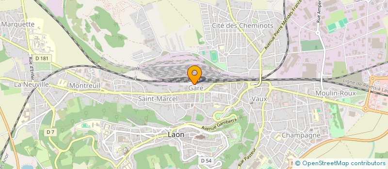 localisation de l'entreprise SCI KAIS M à LAON