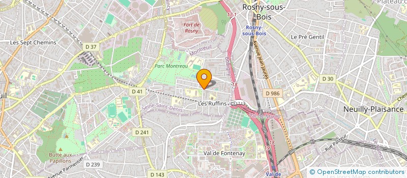 localisation de l'entreprise SCI KAJA à MONTREUIL