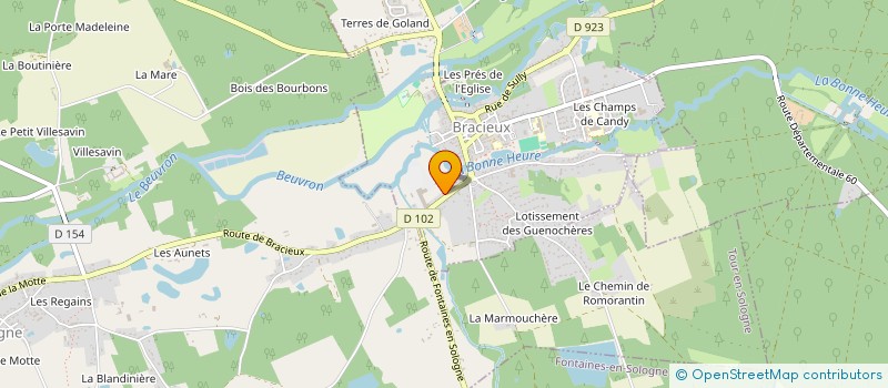 localisation de l'entreprise SCI KAJE  BRACIEUX