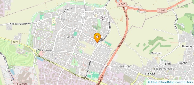 localisation de l'entreprise SCI KAJELTI  CHASSIEU