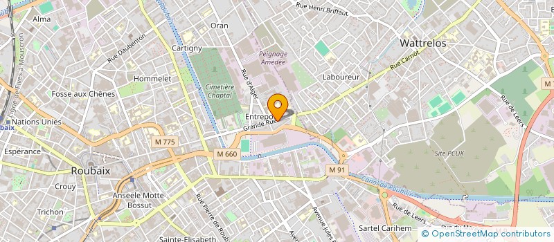 localisation de l'entreprise SCI KAJIMANE  ROUBAIX