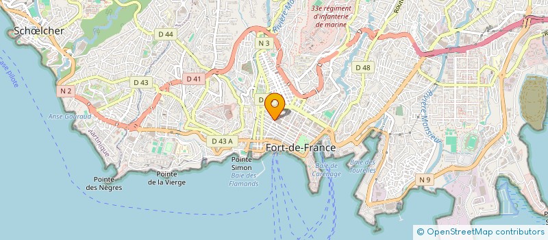 localisation de l'entreprise SCI KAJO à FORT-DE-FRANCE