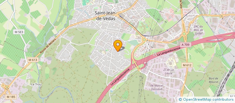 localisation de l'entreprise SCI KAJONLAU  SAINT-JEAN-DE-VEDAS