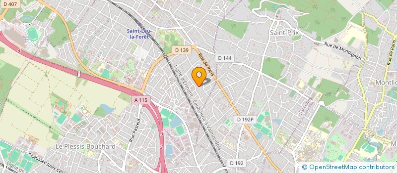 localisation de l'entreprise SCI KAJURA  SAINT-LEU-LA-FORET