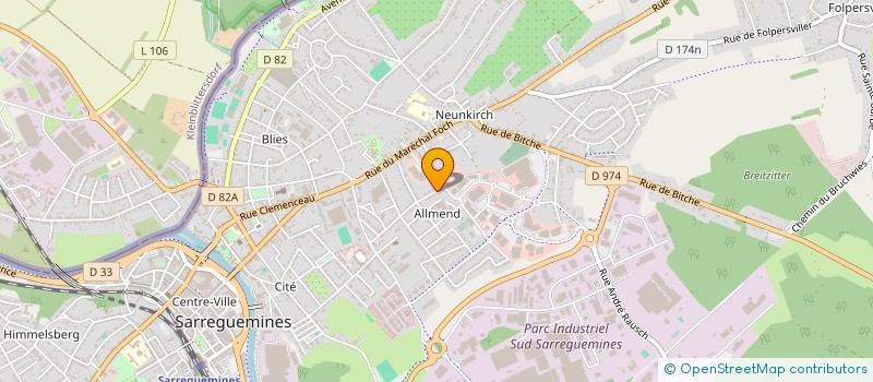 localisation de l'entreprise SCI KAKO à SARREGUEMINES