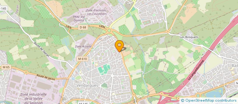 localisation de l'entreprise SCI KAL à VENDARGUES