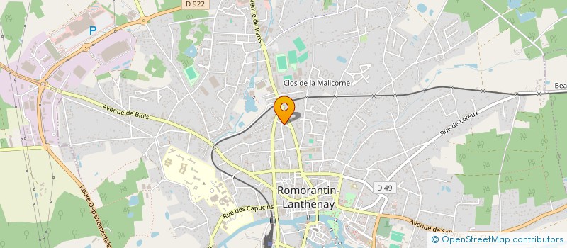 localisation de l'entreprise SCI KALALI  ROMORANTIN-LANTHENAY