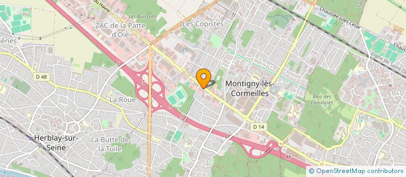 localisation de l'entreprise SCI KALATIAN  MONTIGNY-LES-CORMEILLES