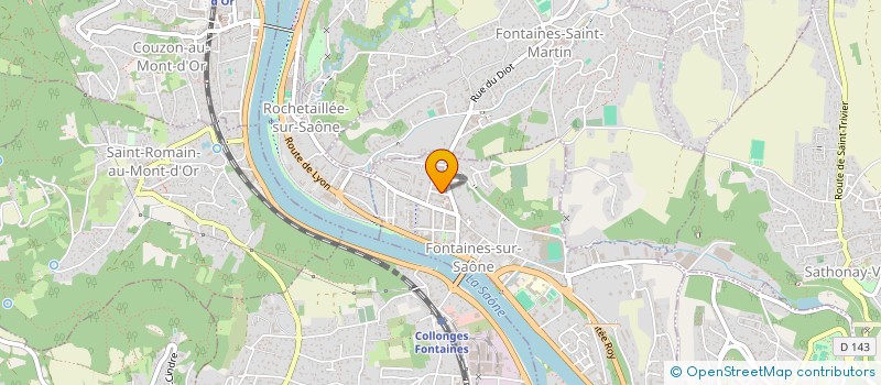 localisation de l'entreprise SCI KALEE 2453  FONTAINES SUR SAONE