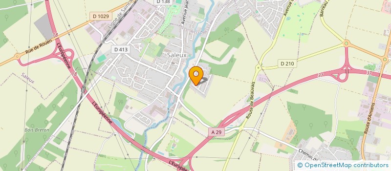 localisation de l'entreprise SCI KALEX  SALEUX