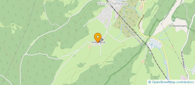 localisation de l'entreprise SCI KALEXIN  VAUX-ET-CHANTEGRUE