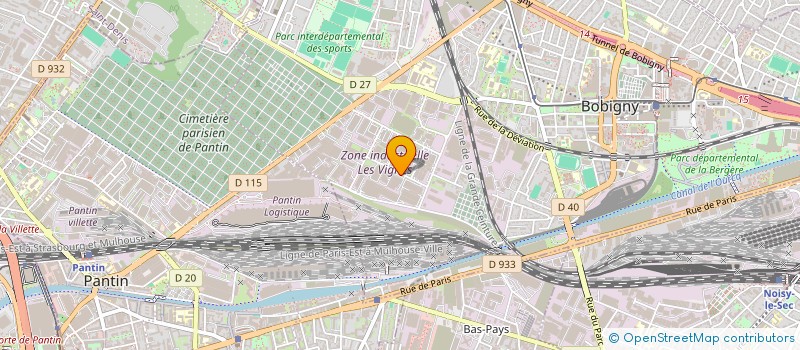 localisation de l'entreprise SCI KALFON  BOBIGNY