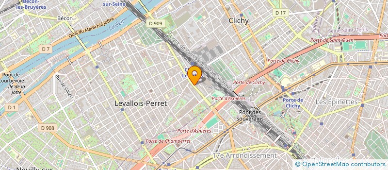 localisation de l'entreprise SCI KALFON à CLICHY