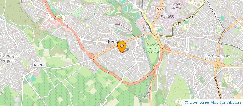 localisation de l'entreprise SCI KALIA  JUVIGNAC
