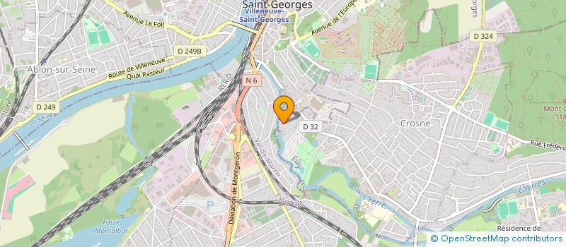 localisation de l'entreprise SCI KALIFH  CROSNE