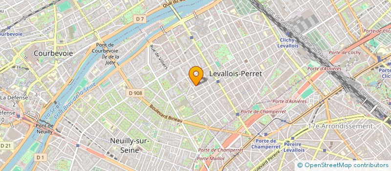 localisation de l'entreprise SCI KALIMA à LEVALLOIS-PERRET