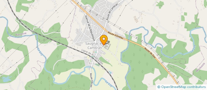localisation de l'entreprise SCI KALIMAT  SAUGNAC-ET-CAMBRAN