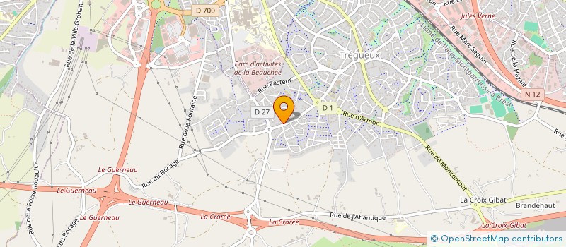 localisation de l'entreprise SCI KALINDA  TREGUEUX