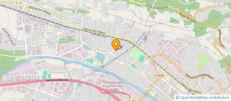 localisation de l'entreprise SCI KALINE  THYEZ
