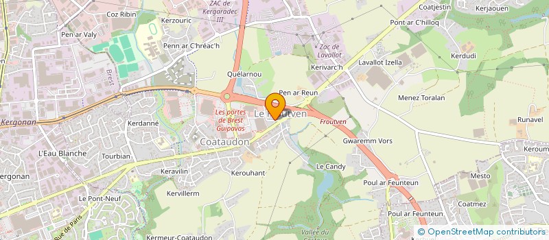 localisation de l'entreprise SCI KALIS  BREST