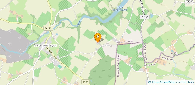 localisation de l'entreprise SCI KALISTE  CLERE-SUR-LAYON