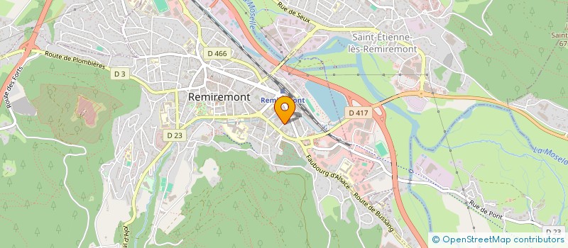 localisation de l'entreprise SCI KALISTE PROMOTION  REMIREMONT