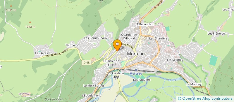 localisation de l'entreprise SCI KALITERM  MORTEAU