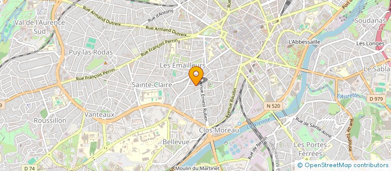 localisation de l'entreprise SCI KALLISTE à LIMOGES