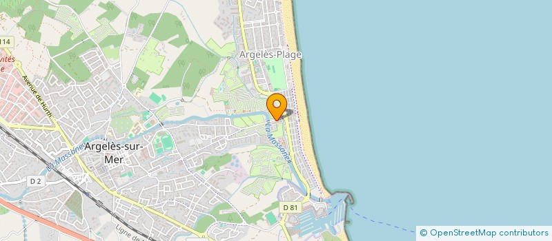 localisation de l'entreprise SCI KALLISTE  ARGELES-SUR-MER