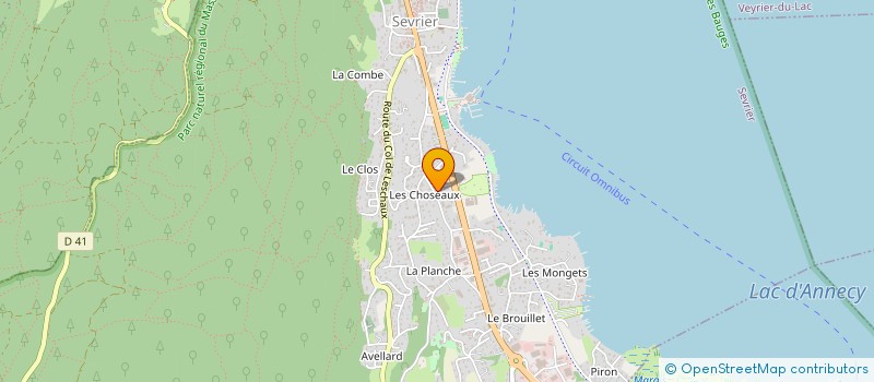 localisation de l'entreprise SCI KALLITHEA  SEVRIER