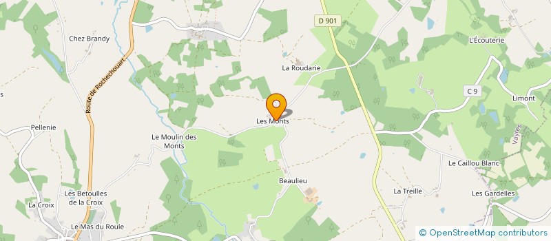 localisation de l'entreprise SCI KALM  ROCHECHOUART