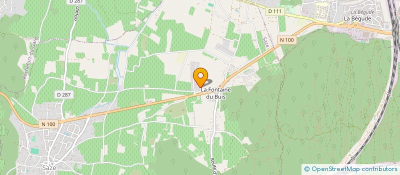 localisation de l'entreprise SCI KALYS  SAZE