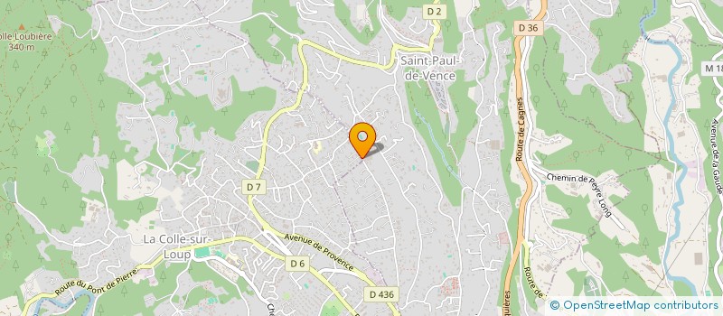 localisation de l'entreprise SCI KAMA  LA COLLE-SUR-LOUP