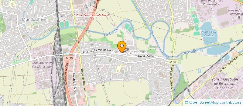 localisation de l'entreprise SCI KAMAALOT  SOUFFELWEYERSHEIM