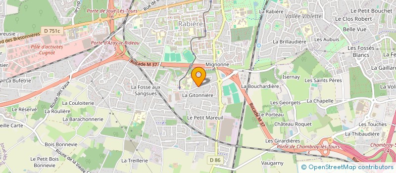localisation de l'entreprise SCI KAMACI à JOUE-LES-TOURS