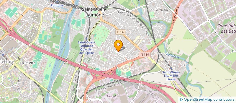 localisation de l'entreprise SCI KAME  SAINT-OUEN-L'AUMONE