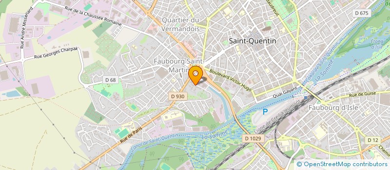 localisation de l'entreprise SCI KAMEL à SAINT-QUENTIN