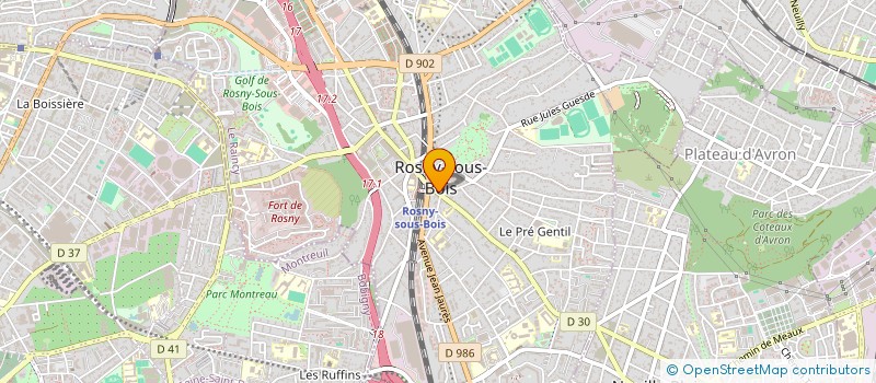 localisation de l'entreprise SCI KAMEL JEMEL à ROSNY-SOUS-BOIS