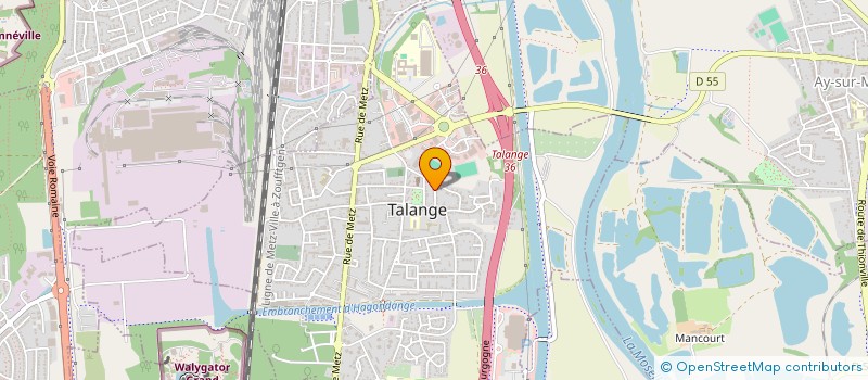 localisation de l'entreprise SCI KAMINSKI à TALANGE