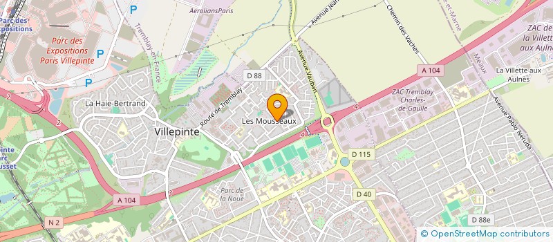 localisation de l'entreprise SCI KAMONO à VILLEPINTE