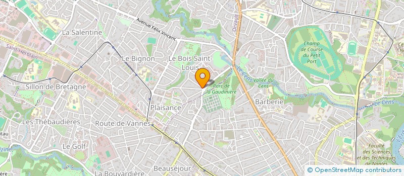 localisation de l'entreprise SCI KAMOR à ORVAULT
