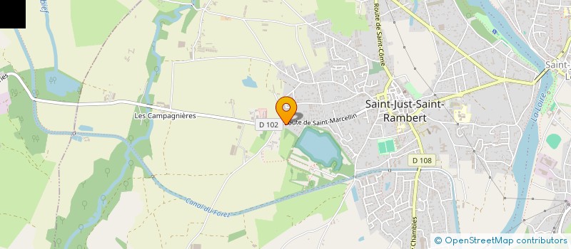 localisation de l'entreprise SCI KAMVIR  SAINT-JUST-SAINT-RAMBERT