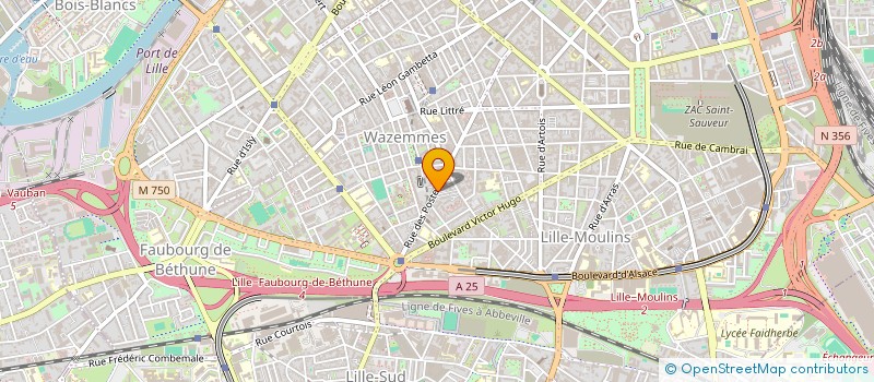 localisation de l'entreprise SCI KAMY à LILLE