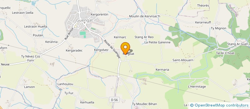 localisation de l'entreprise SCI KAN KERGOAT  QUEMENEVEN